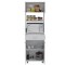 Tuhome Caribe Microwave Cabinet, Four Legs, One Drawer, Double Door, One Shelf, White MLB5578 - alternate 4